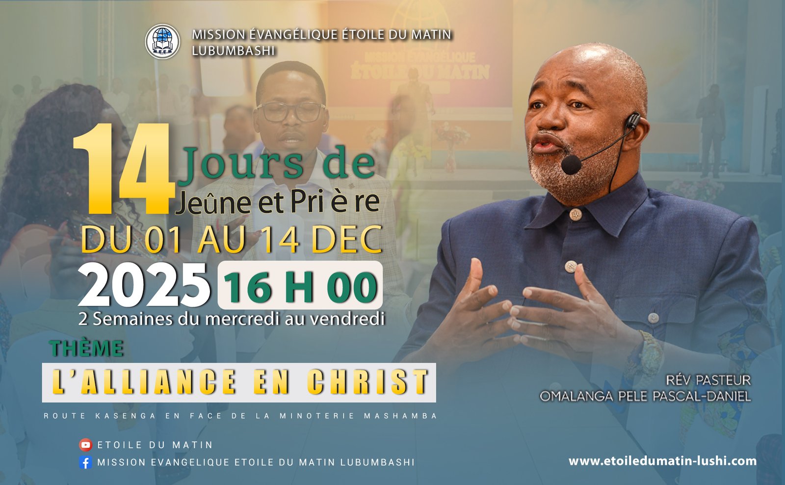 SÉMINAIRE DE 14 JOURS DE JEÛNE - PRIÈRE